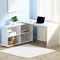 Artiss Computer Desk with Bookshelf White 130cm