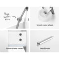 Artiss 2-in-1 Dressing Table Stool Set Bedside White