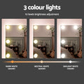 Artiss Dressing Table with Stool 10 LED Bulbs White