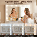 Artiss Dressing Table Vanity Desk LED Mirror Stool White
