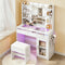 Artiss Dressing Table Vanity Desk 10 LED RGB Light White