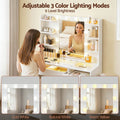 Artiss Dressing Table Vanity Desk 10 LED RGB Light White