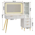 Artiss Dressing Table LED Vanity Desk Charging Station White