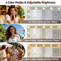 Artiss Dressing Table Vanity Desk LED RGB Light Wood