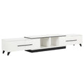 Artiss TV Cabinet Entertainment Unit Extendable White Stand