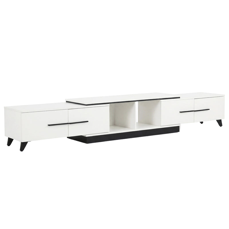 Artiss TV Cabinet Entertainment Unit Extendable White Stand