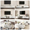 Artiss TV Cabinet Entertainment Unit Extendable White Stand