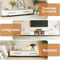 Artiss TV Cabinet Entertainment Unit Extendable White Stand