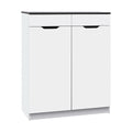 Artiss Shoe Rack Cabinet 30 Pairs White Wooden Storage
