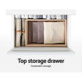 Artiss Shoe Rack Cabinet 24 Pairs White Luna Storage Organiser