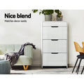 Artiss 2x Shoe Cabinet Organiser 3 Flip Drawer High Gloss White