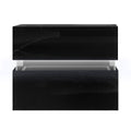 Artiss LED Bedside Table 2 Drawers Black