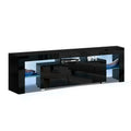 Artiss TV Cabinet Entertainment Unit 160cm Black LED