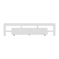 Artiss TV Cabinet 200cm White Gloss LED Entertainment Unit