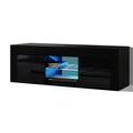 Artiss TV Cabinet 130cm LED Black Entertainment Unit