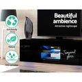 Artiss TV Cabinet 130cm LED Black Entertainment Unit