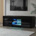 Artiss TV Cabinet 130cm LED Black Entertainment Unit