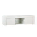 Artiss TV Cabinet Entertainment Unit 130cm LED White Angus