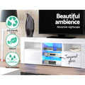 Artiss TV Cabinet Entertainment Unit 145cm White LED Lights