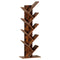 Artiss Tree Bookshelf 9 Tier Walnut Storage Organiser