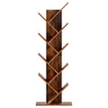 Artiss Tree Bookshelf 9 Tier Walnut Storage Organiser