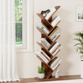 Artiss Tree Bookshelf 9 Tier Walnut Storage Organiser