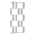 Artiss 5 Tier Bookshelf White Storage Shelves Organiser