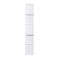 Artiss 5 Tier Bookshelf White Storage Shelves Organiser