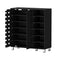 Artiss Shoe Rack Cabinet 6 Tier Black Storage Shelf Organiser