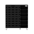 Artiss Shoe Rack Cabinet 6 Tier Black Storage Shelf Organiser