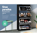 Artiss Shoe Rack Cabinet 60 Pairs 4 Doors Black