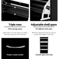 Artiss Shoe Rack Cabinet 60 Pairs 4 Doors Black
