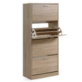 Artiss Shoe Rack Cabinet 60 Pairs 4 Doors Wood