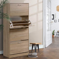 Artiss Shoe Rack Cabinet 60 Pairs 4 Doors Wood