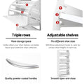 Artiss Shoe Rack Cabinet 60 Pairs 4 Doors White