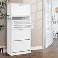 Artiss Shoe Rack Cabinet 60 Pairs 4 Doors White