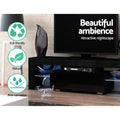 Artiss TV Cabinet Entertainment Unit 130cm Black LED
