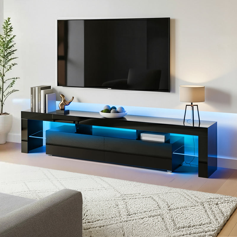 Artiss TV Cabinet 189cm LED Entertainment Unit Black