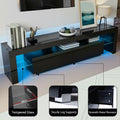 Artiss TV Cabinet 189cm LED Entertainment Unit Black