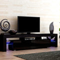 Artiss TV Cabinet 189cm LED Entertainment Unit Black