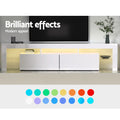 Artiss TV Cabinet Entertainment Unit 189cm LED White