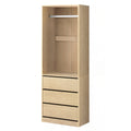Artiss Wardrobe Clothes Closet Storage Organizer Pine