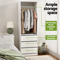 Artiss Wardrobe Clothes Closet Storage Organiser White