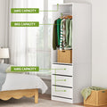 Artiss Wardrobe Clothes Closet Storage Organiser White