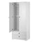 Artiss 2 Door Wardrobe Clothes Storage Organizer White