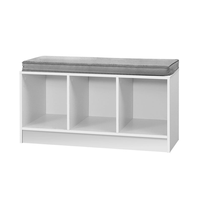 Artiss Shoe Rack Cabinet Bench White Zia Storage Organiser