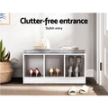 Artiss Shoe Rack Cabinet Bench White Zia Storage Organiser