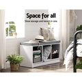 Artiss Shoe Rack Cabinet Bench White Zia Storage Organiser