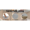 Artiss Dining Bench 90cm Wooden Oak Upholstered Seat