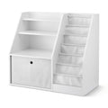 Keezi Kids Bookshelf Storage Organizer White Drawer Display Rack